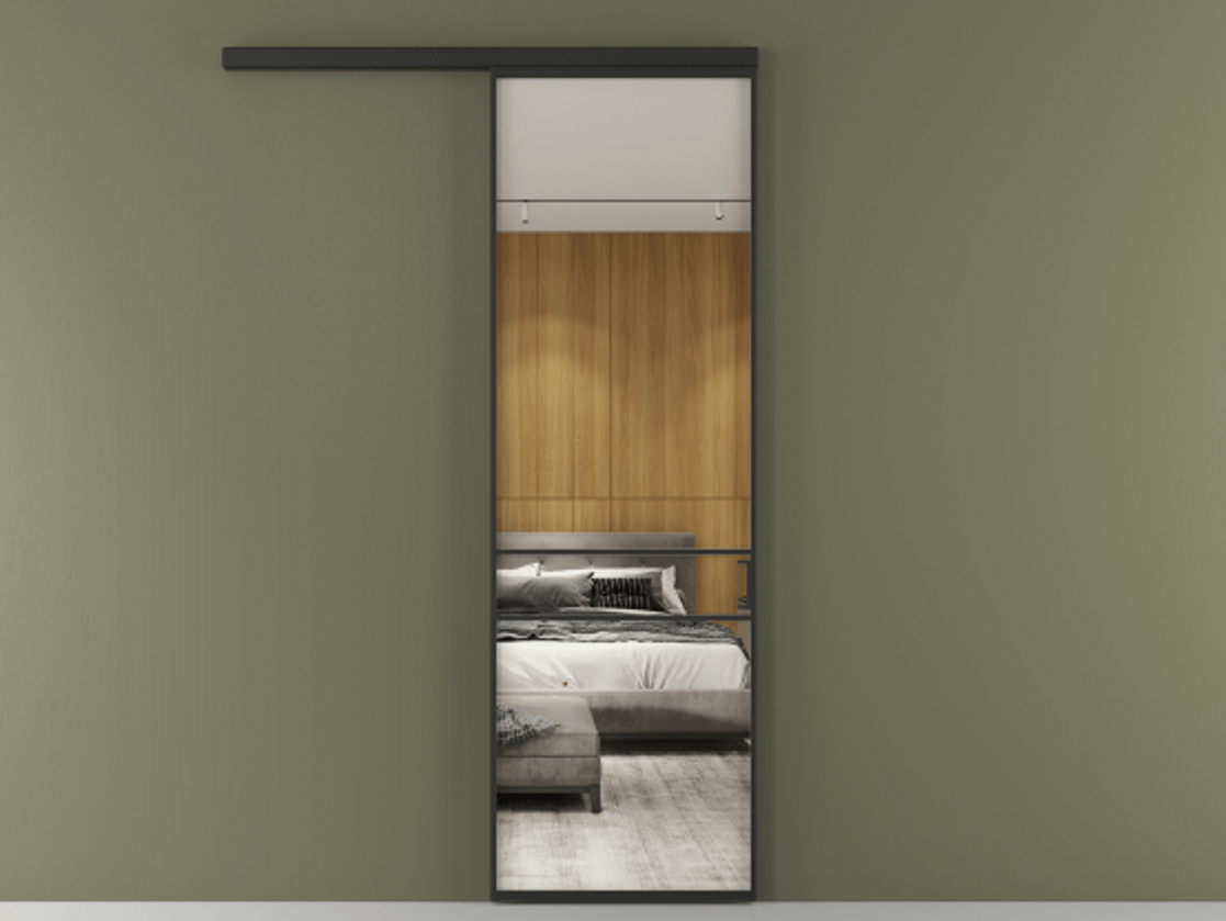 Перегородка Formato вдоль стены одностворчатая #VENDORCODE# #FURNISH# #GLASS# Цена #PRICE#  | Volhovec