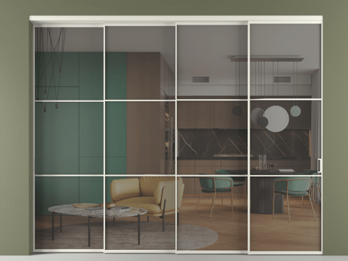 Перегородка Formato внутри проёма телескопик синхро-3 #VENDORCODE# #FURNISH# #GLASS# Цена #PRICE# #CURRENCY# | Volhovec