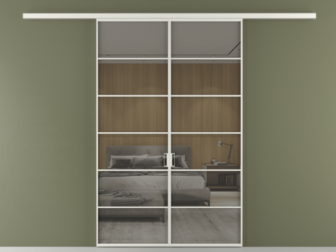 Перегородка Formato вдоль стены 2 створки АЛПР 040.04 Алюминий серый Рефлективное серое стекло "Stopsol", калёное. Цена 1651100 ₸ 1. Полотно 2 шт. (800/2100 мм)
2. Комплект установки раздвижной системы
3. Базовый комплект фурнитуры
4.Ручка RONDO
. Фабрика дверей Волховец 8 (800) 551 43 19 Перегородка Formato вдоль стены 2 створки АЛПР 040.04 Алюминий серый Рефлективное серое стекло "Stopsol", калёное Цена 1651100 ₸ | Volhovec