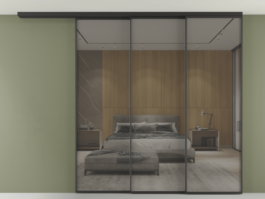 Перегородка Formato вдоль стены на потолок телескопик синхро 3 #VENDORCODE# #FURNISH# #GLASS# Цена #PRICE#  | Volhovec