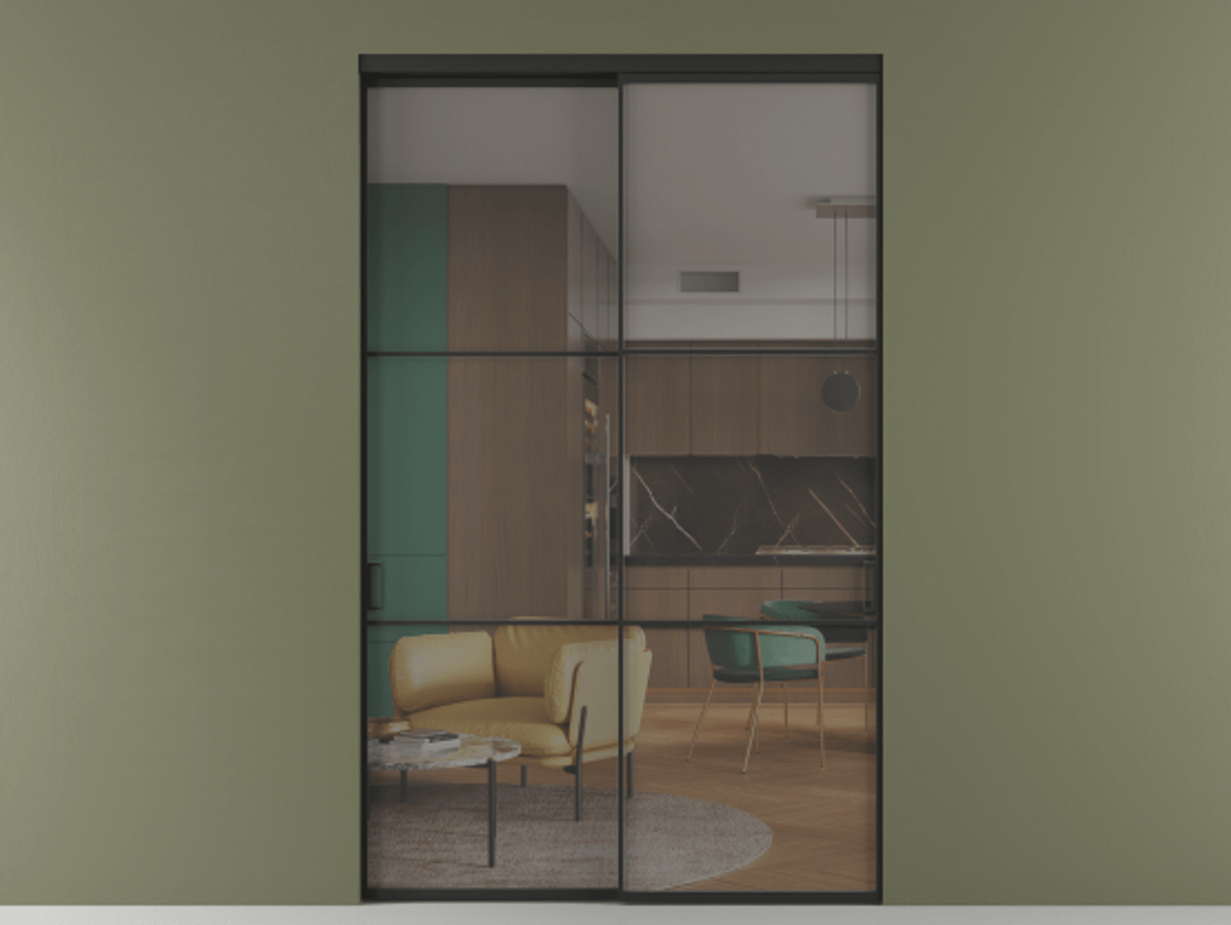 Перегородка Formato внутри проёма двустворчатая #VENDORCODE# #FURNISH# #GLASS# Цена #PRICE# #CURRENCY#  | Volhovec
