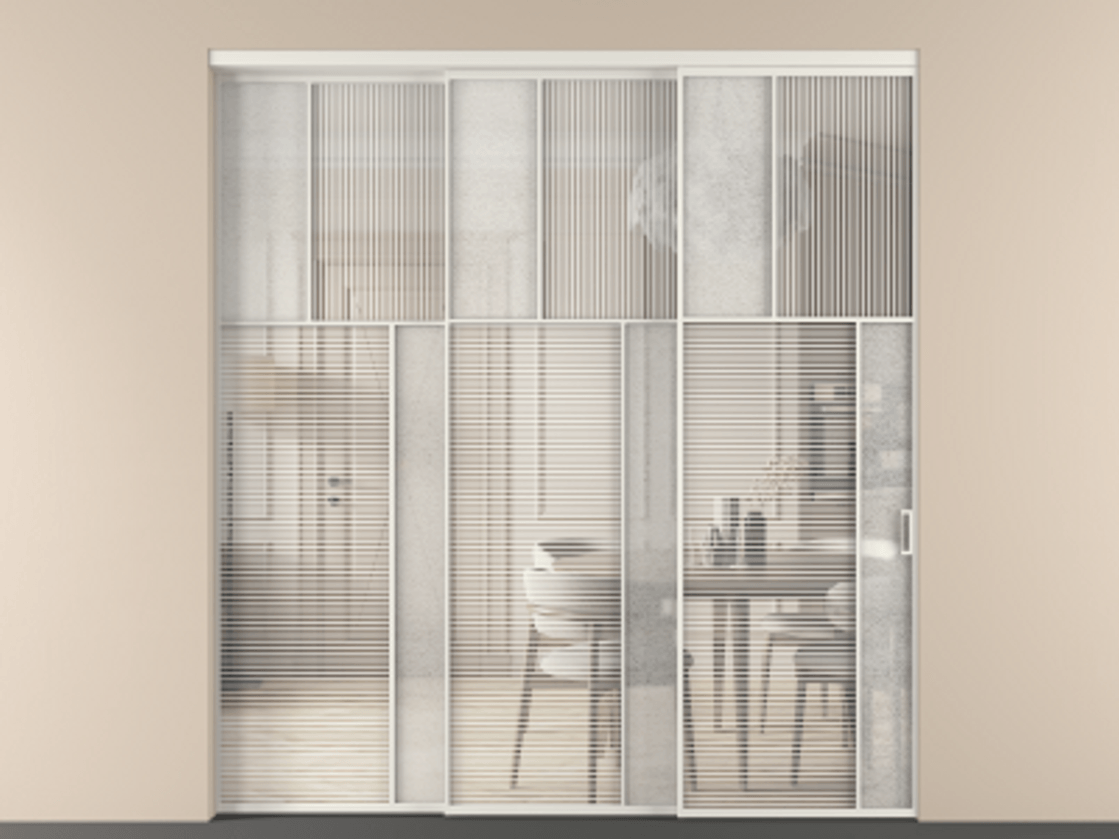 Перегородка Mosaic внутри проема телескопик синхро-3 #VENDORCODE# #FURNISH# #GLASS# Цена #PRICE# #CURRENCY# | Volhovec