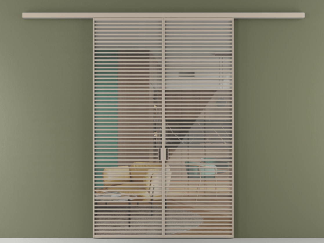 Перегородка Formato вдоль стены 2 створки АЛПР 040.07 Алюминий бисквитный Рефлективное прозрачное стекло "Stopsol", калёное. Цена 2776800 ₸ 1. Полотно 2 шт. (800/2100 мм)
2. Комплект установки раздвижной системы
3. Базовый комплект фурнитуры
4.Ручка RONDO
. Фабрика дверей Волховец 8 (800) 551 43 19 Перегородка Formato вдоль стены 2 створки АЛПР 040.07 Алюминий бисквитный Рефлективное прозрачное стекло "Stopsol", калёное Цена 2776800 ₸ | Volhovec