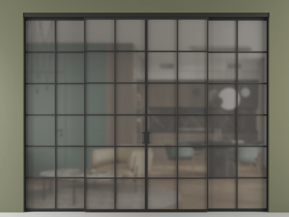 Перегородка Formato внутри проёма четырёхстворчатая #VENDORCODE# #FURNISH# #GLASS# Цена #PRICE# #CURRENCY#  | Volhovec