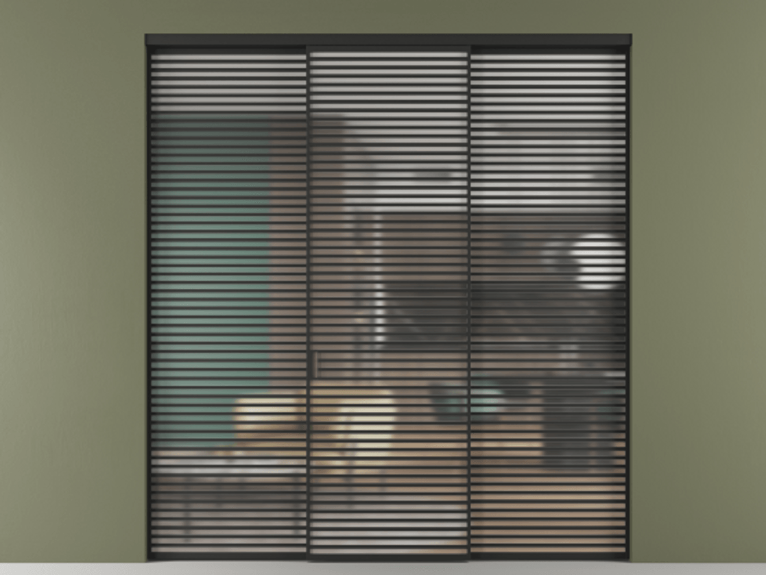 Перегородка Formato внутри проема трёхстворчатая #VENDORCODE# #FURNISH# #GLASS# Цена #PRICE#  | Volhovec