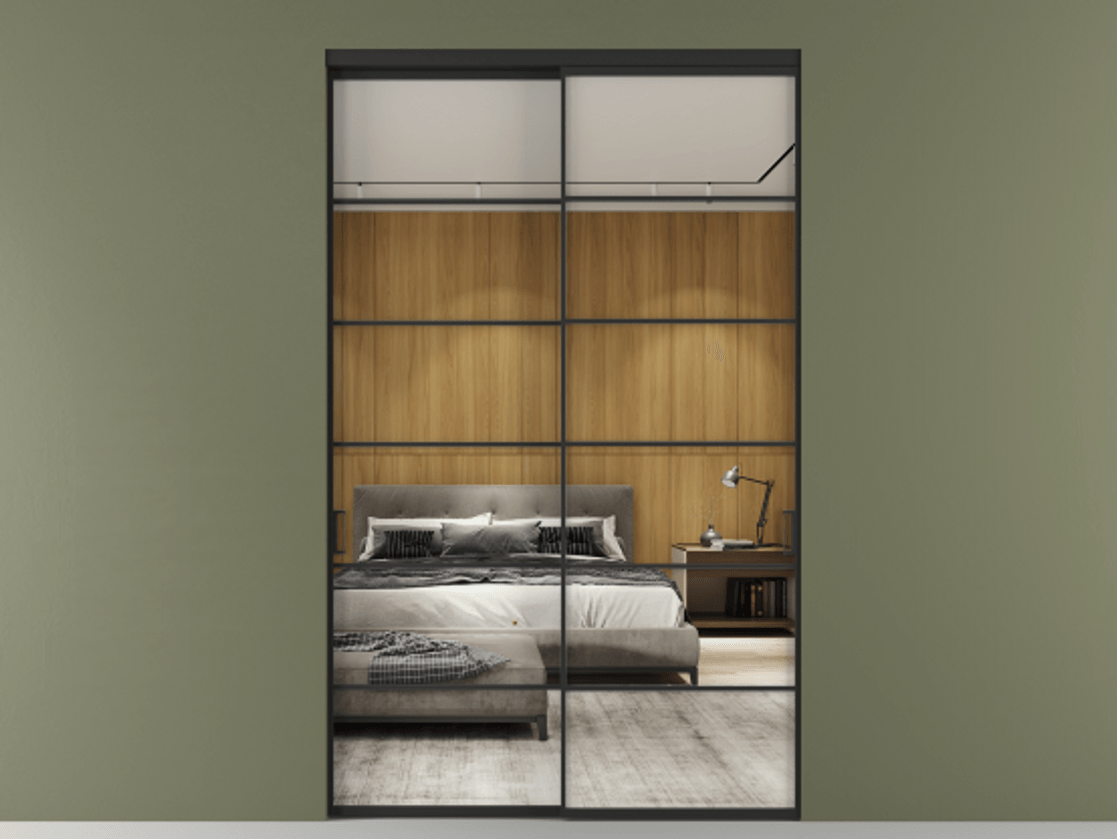 Перегородка Formato внутри проёма двустворчатая #VENDORCODE# #FURNISH# #GLASS# Цена #PRICE#  | Volhovec