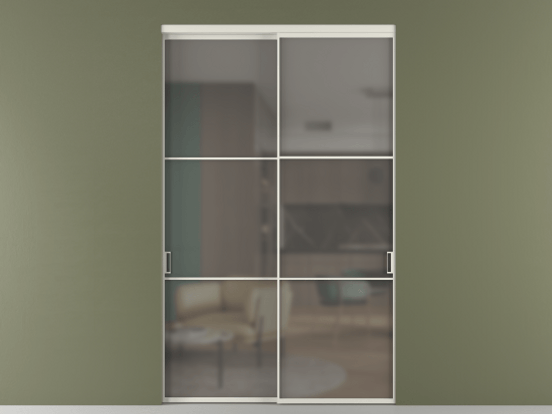 Перегородка Formato внутри проёма двустворчатая #VENDORCODE# #FURNISH# #GLASS# Цена #PRICE#  | Volhovec