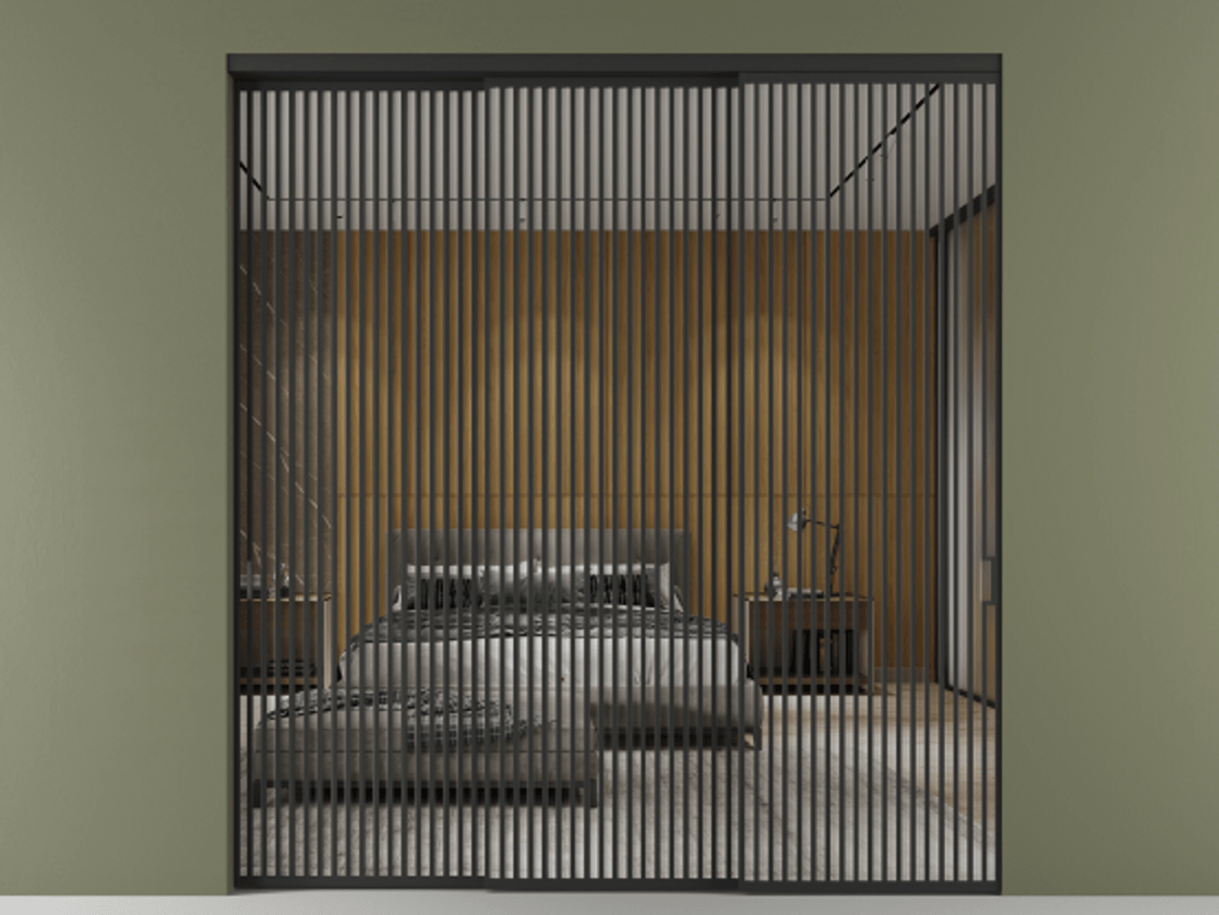 Перегородка Formato внутри проёма телескопик синхро-2 #VENDORCODE# #FURNISH# #GLASS# Цена #PRICE# #CURRENCY#  | Volhovec