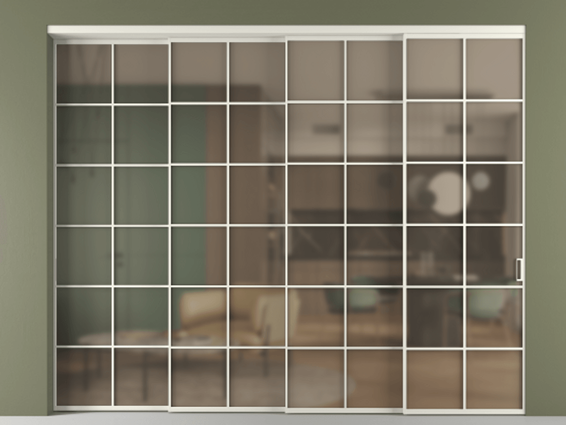 Перегородка Formato внутри проёма телескопик синхро-3 #VENDORCODE# #FURNISH# #GLASS# Цена #PRICE# #CURRENCY# | Volhovec