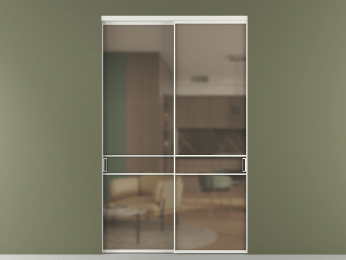 Перегородка Formato внутри проёма 2 створки АЛПР 040.02 Алюминий светло-серый Сатинированное бронзовое стекло, триплекс. Цена 2697300 ₸ 1. Полотно 2 шт. (800/2100 мм)
2. Комплект установки раздвижной системы
3. Базовый комплект фурнитуры
4.Ручка RONDO. Фабрика дверей Волховец 8 (800) 551 43 19 Перегородка Formato внутри проёма 2 створки АЛПР 040.02 Алюминий светло-серый Сатинированное бронзовое стекло, триплекс Цена 2697300 ₸ | Volhovec