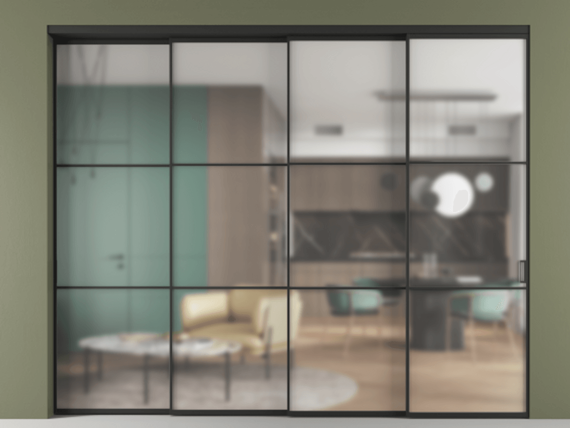 Перегородка Formato внутри проёма телескопик синхро-3 #VENDORCODE# #FURNISH# #GLASS# Цена #PRICE#  | Volhovec