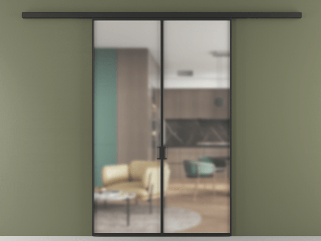 Перегородка Formato вдоль стены двустворчатая #VENDORCODE# #FURNISH# #GLASS# Цена #PRICE#  | Volhovec