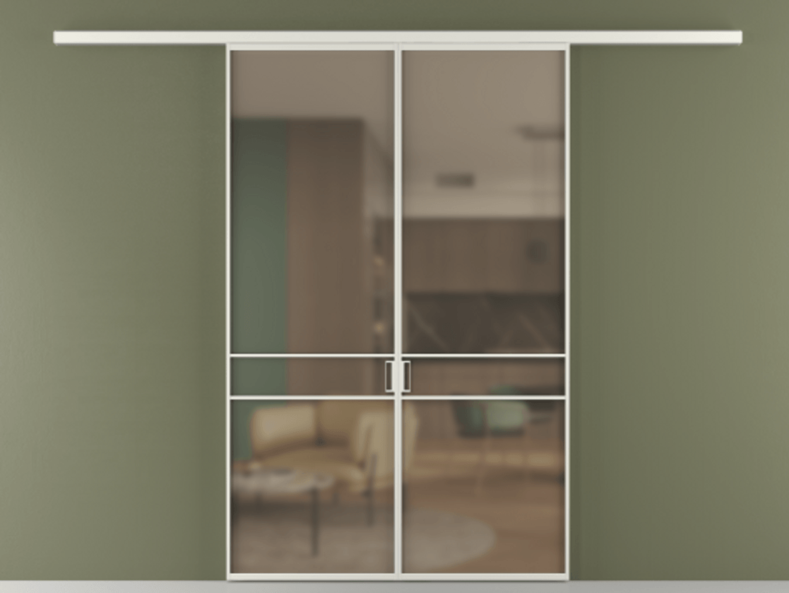 Перегородка Formato вдоль стены 2 створки АЛПР 040.02 Алюминий серый Сатинированное бронзовое стекло, триплекс. Цена 1266470 ₸ 1. Полотно 2 шт. (800/2100 мм)
2. Комплект установки раздвижной системы
3. Базовый комплект фурнитуры
4.Ручка RONDO
. Фабрика дверей Волховец 8 (800) 551 43 19 Перегородка Formato вдоль стены 2 створки АЛПР 040.02 Алюминий серый Сатинированное бронзовое стекло, триплекс Цена 1266470 ₸ | Volhovec