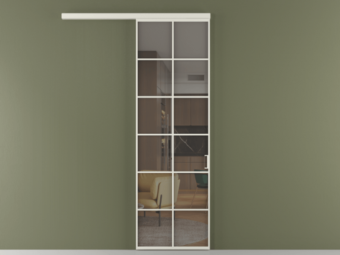 Перегородка Formato вдоль стены одностворчатая #VENDORCODE# #FURNISH# #GLASS# Цена #PRICE#  | Volhovec
