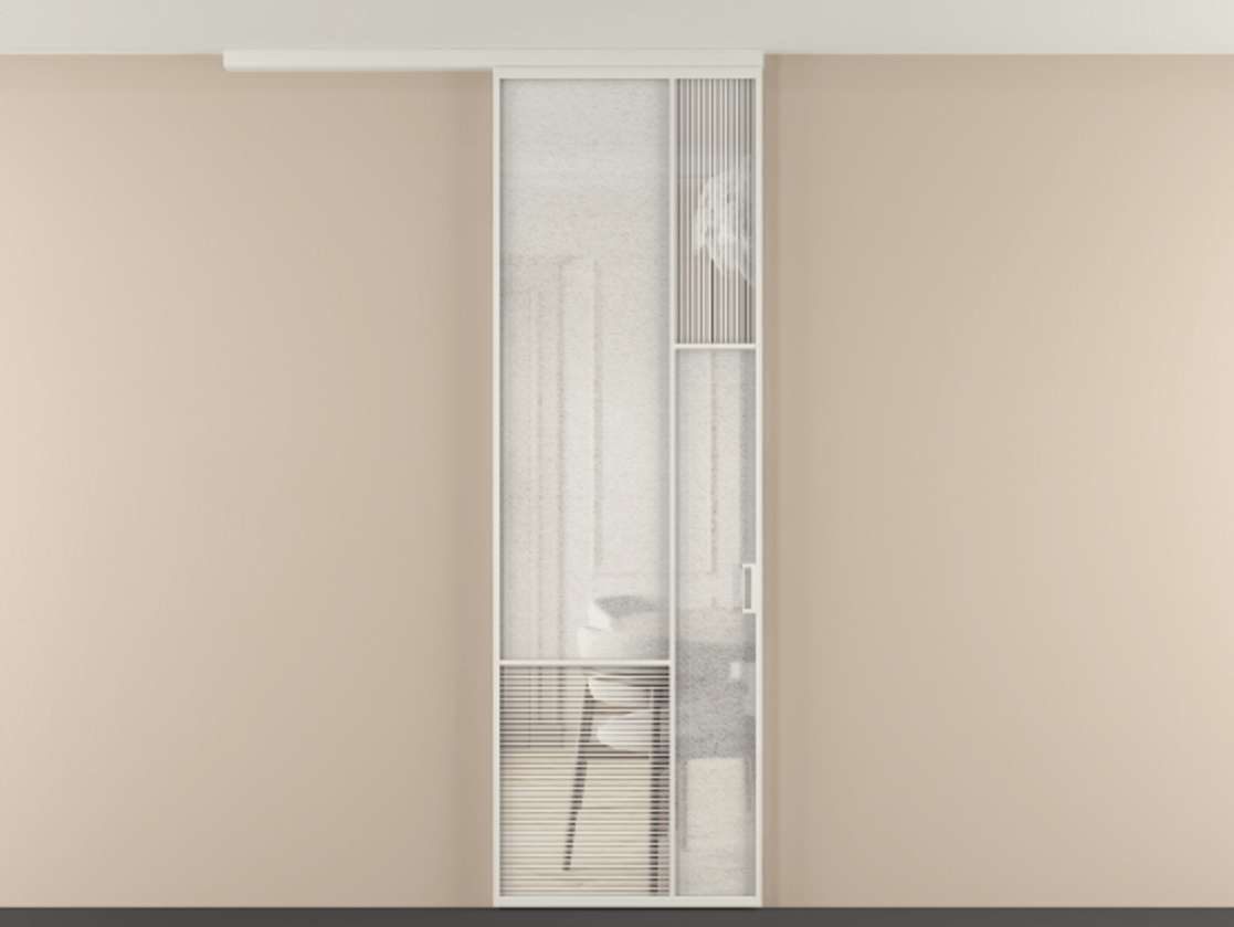 Перегородка Mosaic вдоль стены на потолок одностворчатая #VENDORCODE# #FURNISH# #GLASS# Цена #PRICE# #CURRENCY# | Volhovec