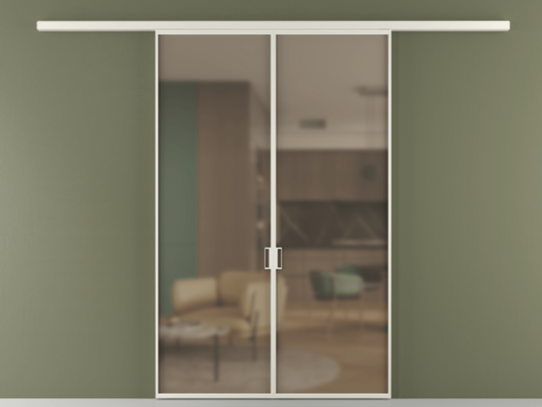 Перегородка Formato вдоль стены двустворчатая #VENDORCODE# #FURNISH# #GLASS# Цена #PRICE#  | Volhovec