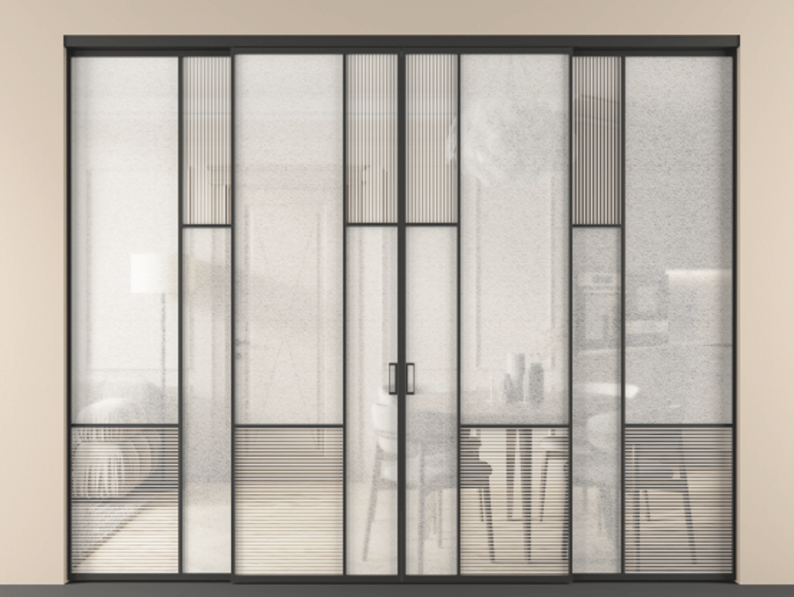 Перегородка Mosaic внутри проема четырёхстворчатая #VENDORCODE# #FURNISH# #GLASS# Цена #PRICE#  | Volhovec