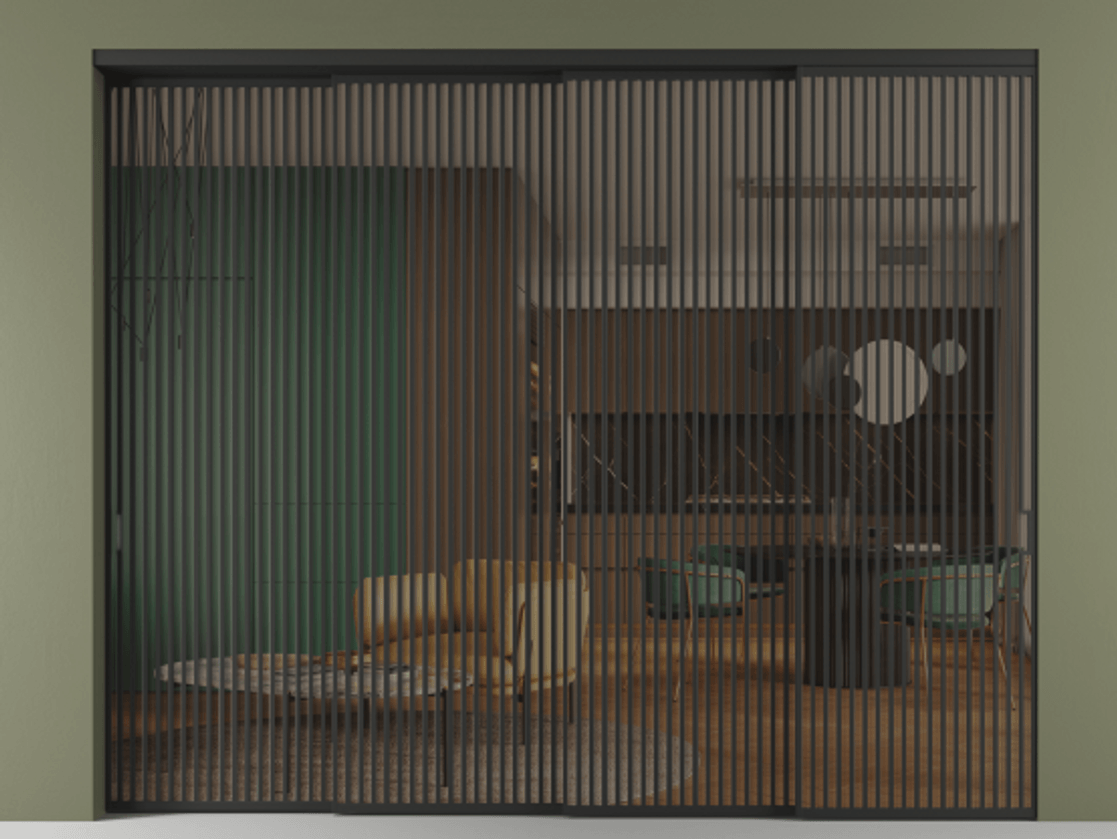 Перегородка Formato внутри проёма телескопик синхро-3 #VENDORCODE# #FURNISH# #GLASS# Цена #PRICE# #CURRENCY# | Volhovec
