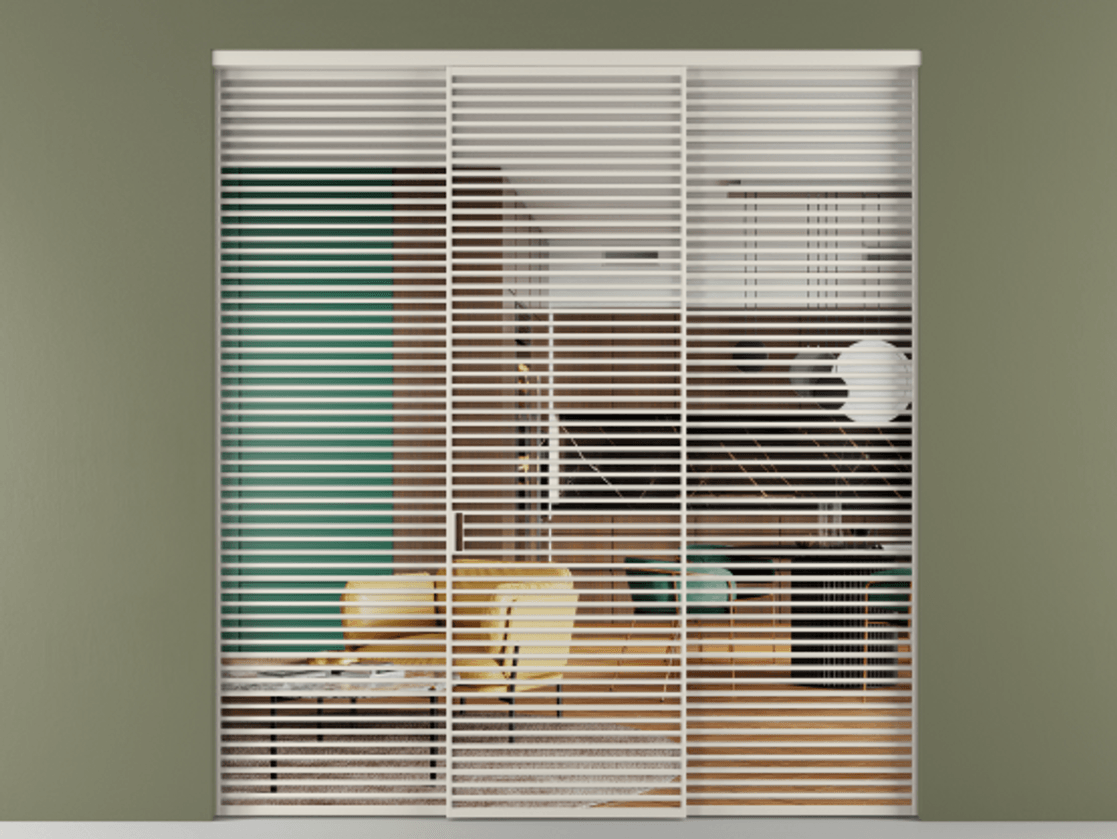 Перегородка Formato внутри проема трёхстворчатая #VENDORCODE# #FURNISH# #GLASS# Цена #PRICE# #CURRENCY# | Volhovec