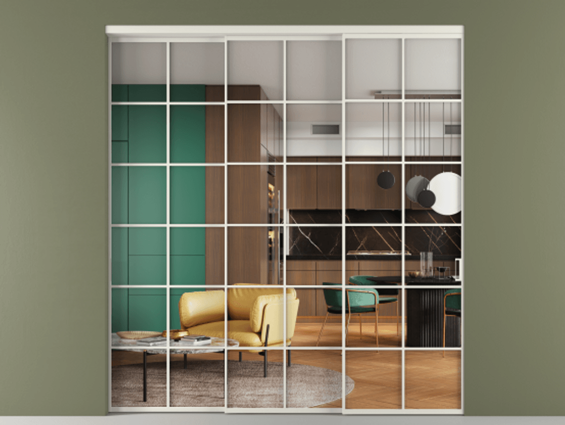 Перегородка Formato внутри проёма телескопик синхро-2 #VENDORCODE# #FURNISH# #GLASS# Цена #PRICE# #CURRENCY#  | Volhovec