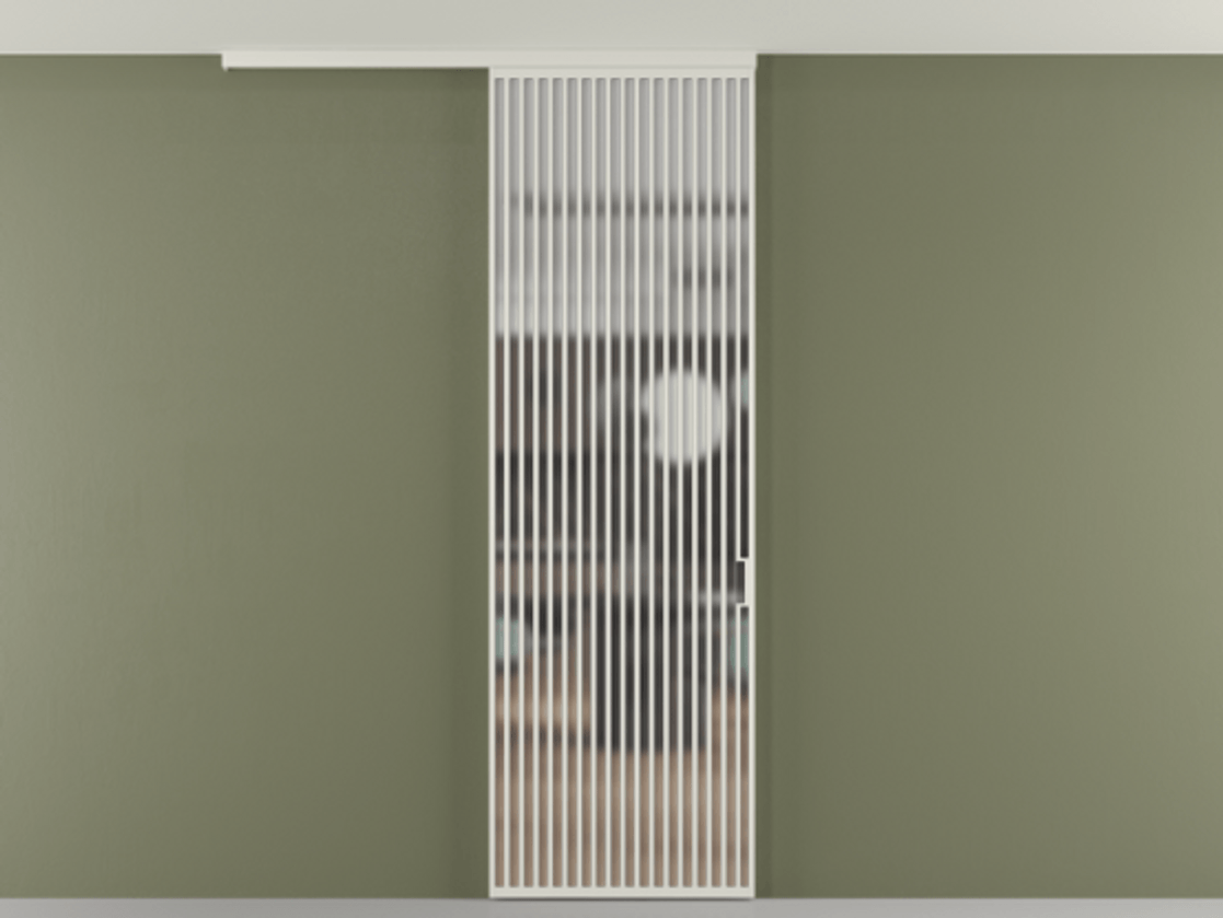 Перегородка Formato вдоль стены на потолок одностворчатая #VENDORCODE# #FURNISH# #GLASS# Цена #PRICE#  | Volhovec