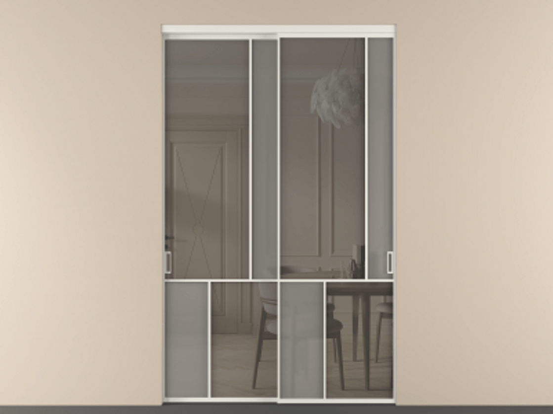 Перегородка Mosaic внутри проема двустворчатая #VENDORCODE# #FURNISH# #GLASS# Цена #PRICE#  | Volhovec
