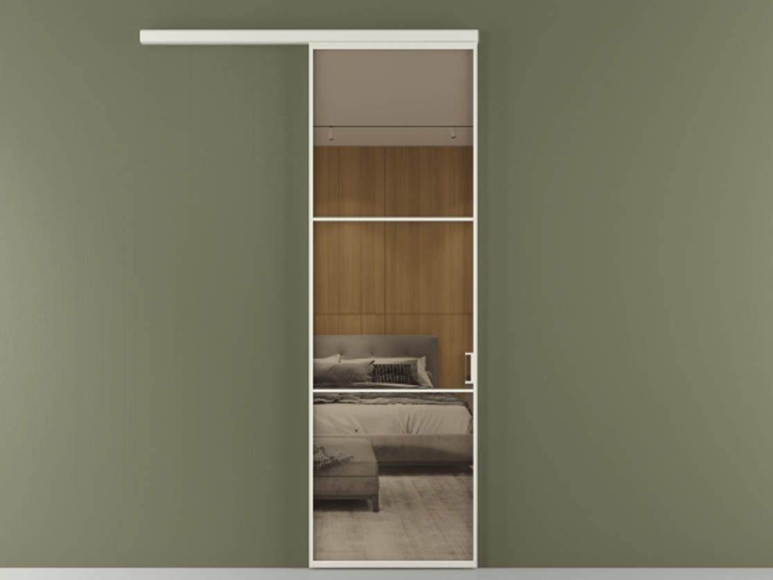 Перегородка Formato вдоль стены одностворчатая #VENDORCODE# #FURNISH# #GLASS# Цена #PRICE#  | Volhovec