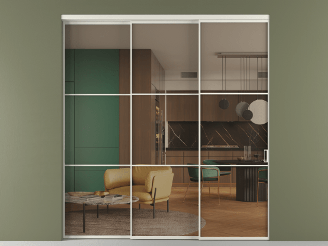 Перегородка Formato внутри проёма телескопик синхро-2 #VENDORCODE# #FURNISH# #GLASS# Цена #PRICE# #CURRENCY#  | Volhovec
