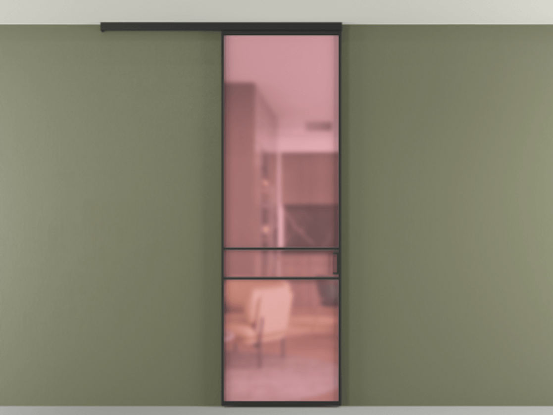 Перегородка Formato вдоль стены на потолок одностворчатая #VENDORCODE# #FURNISH# #GLASS# Цена #PRICE# #CURRENCY# | Volhovec