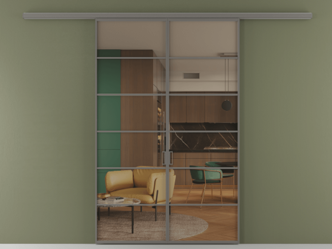 Перегородка Formato вдоль стены двустворчатая АЛПР 040.04 Алюминий классический серый Прозрачное бронзовое стекло, триплекс. Цена 1344350 ₸ 1. Полотно 2 шт. (800/2100 мм)
2. Комплект установки раздвижной системы
3. Базовый комплект фурнитуры
4.Ручка RONDO
. Фабрика дверей Волховец 8 (800) 551 43 19 Перегородка Formato вдоль стены двустворчатая АЛПР 040.04 Алюминий классический серый Прозрачное бронзовое стекло, триплекс Цена 1344350 ₸ | Volhovec