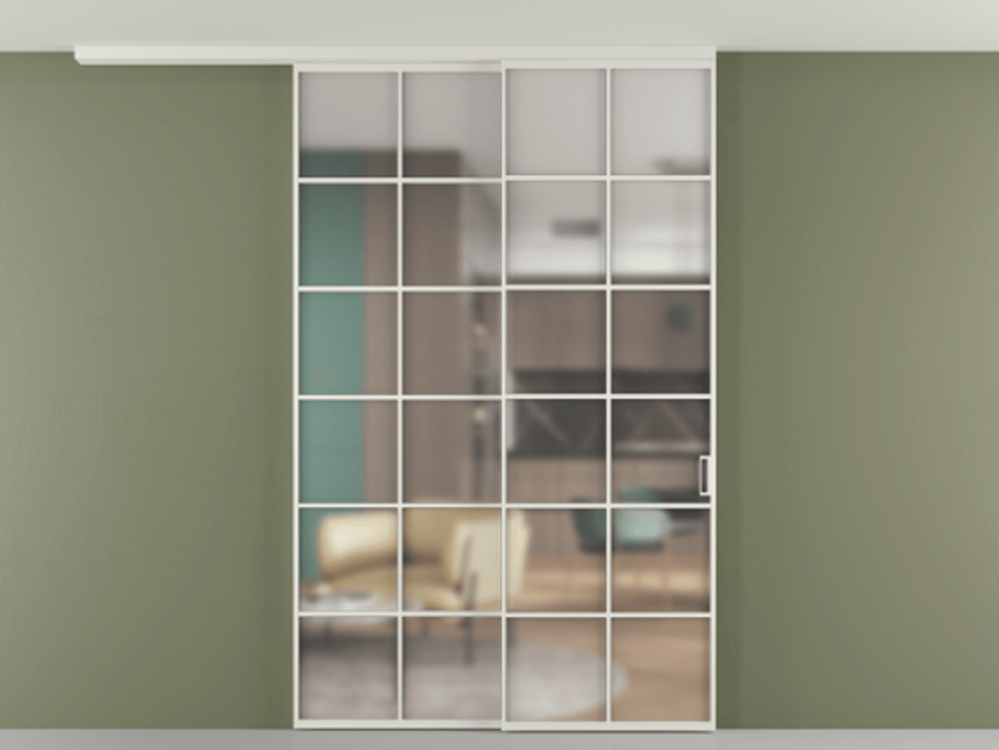 Перегородка Formato вдоль стены на потолок телескопик синхро 2 #VENDORCODE# #FURNISH# #GLASS# Цена #PRICE#  | Volhovec