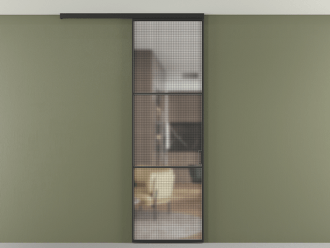 Перегородка Formato вдоль стены на потолок одностворчатая #VENDORCODE# #FURNISH# #GLASS# Цена #PRICE#  | Volhovec