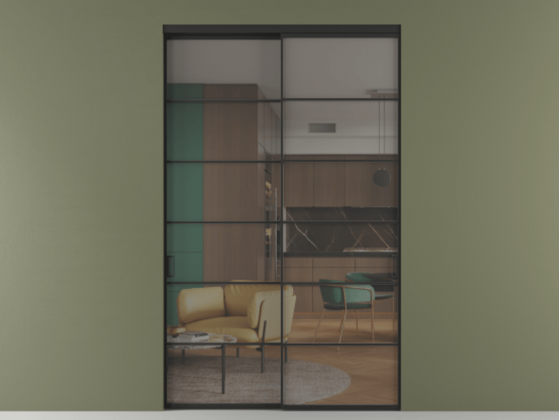 Перегородка Formato внутри проёма двустворчатая #VENDORCODE# #FURNISH# #GLASS# Цена #PRICE# #CURRENCY#  | Volhovec