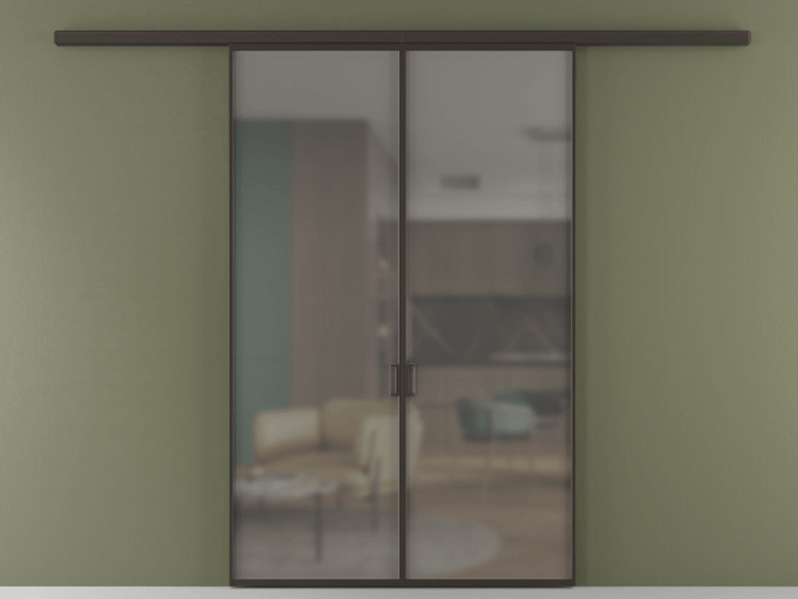 Перегородка Formato вдоль стены двустворчатая АЛПР 040.01 Алюминий антрацит Сатинированное серое стекло, триплекс. Цена 1212560 ₸ 1. Полотно 2 шт. (800/2100 мм)
2. Комплект установки раздвижной системы
3. Базовый комплект фурнитуры
4.Ручка RONDO
. Фабрика дверей Волховец 8 (800) 551 43 19 Перегородка Formato вдоль стены двустворчатая АЛПР 040.01 Алюминий антрацит Сатинированное серое стекло, триплекс Цена 1212560 ₸ | Volhovec