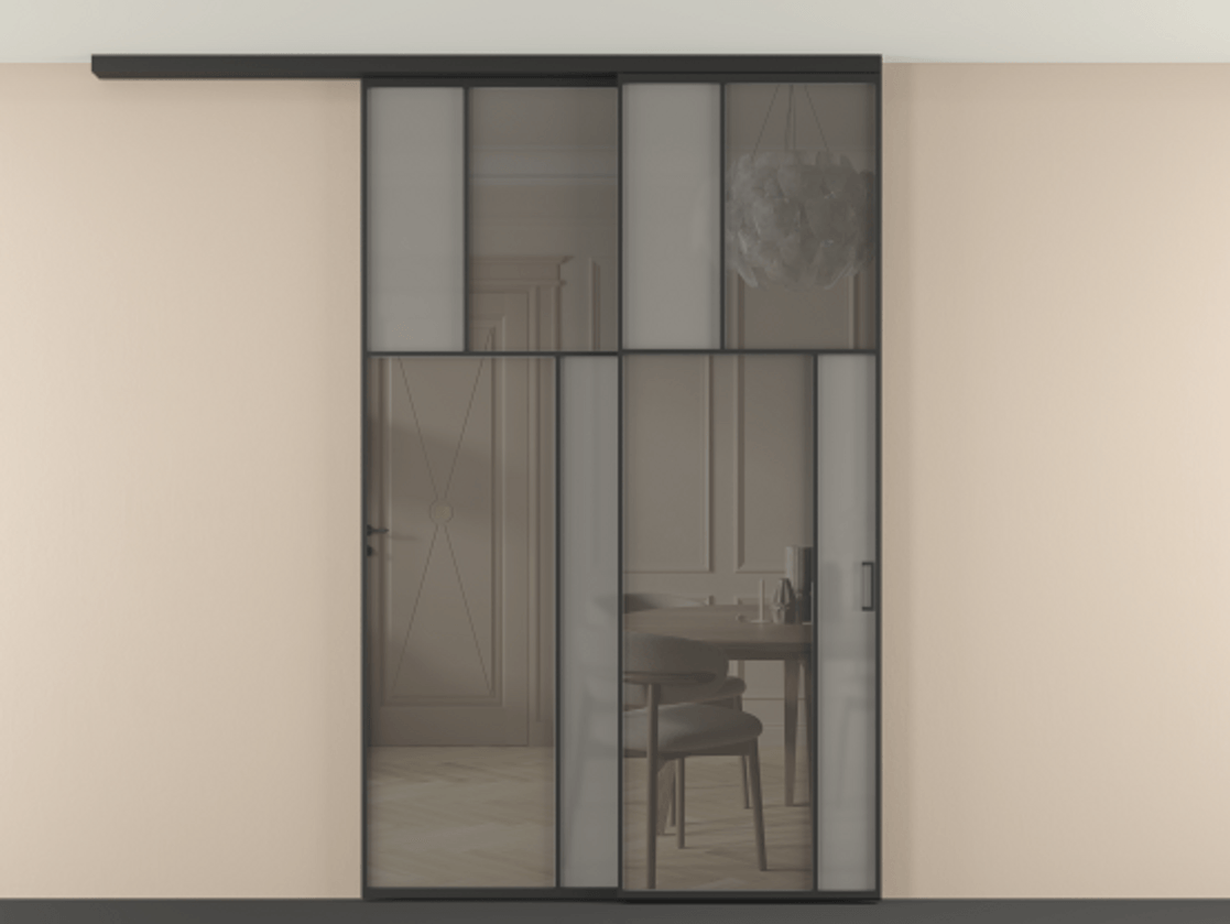 Перегородка Mosaic вдоль стены телескопик синхро-2 #VENDORCODE# #FURNISH# #GLASS# Цена #PRICE# #CURRENCY# | Volhovec