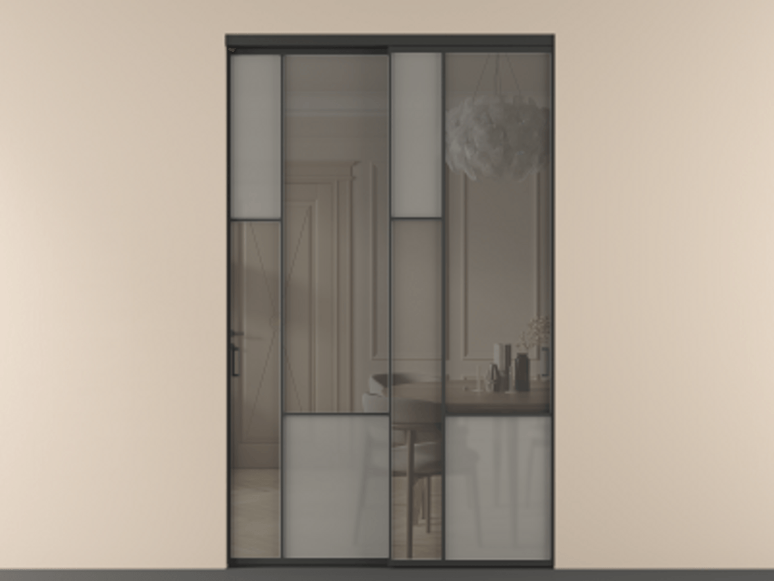 Перегородка Mosaic внутри проема двустворчатая #VENDORCODE# #FURNISH# #GLASS# Цена #PRICE#  | Volhovec