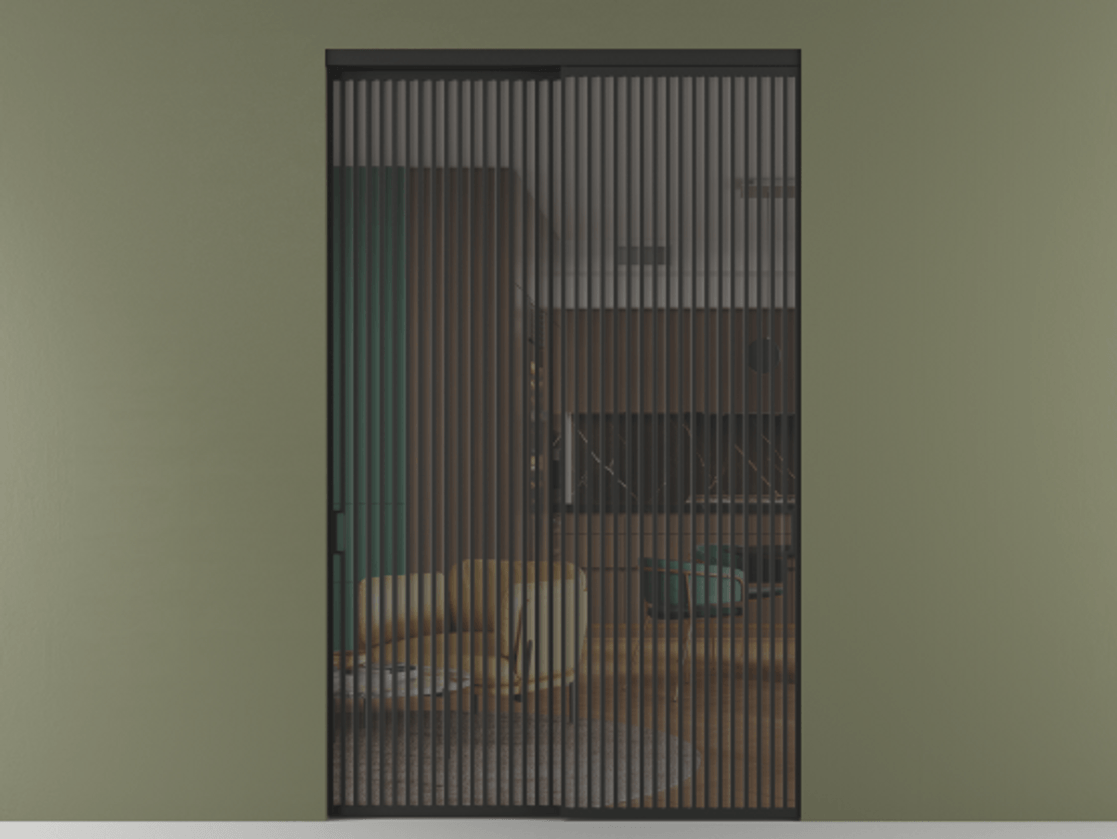 Перегородка Formato внутри проёма двустворчатая #VENDORCODE# #FURNISH# #GLASS# Цена #PRICE#  | Volhovec