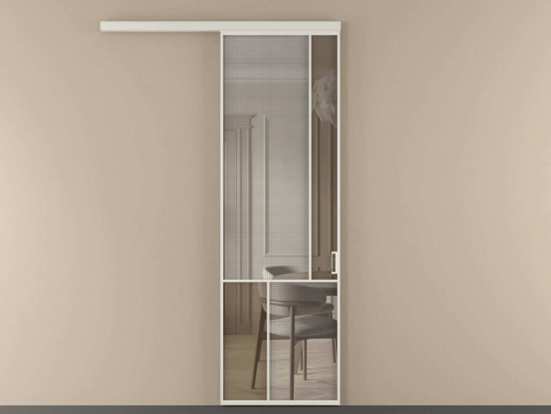 Перегородка Mosaic вдоль стены одностворчатая #VENDORCODE# #FURNISH# #GLASS# Цена #PRICE# #CURRENCY# | Volhovec