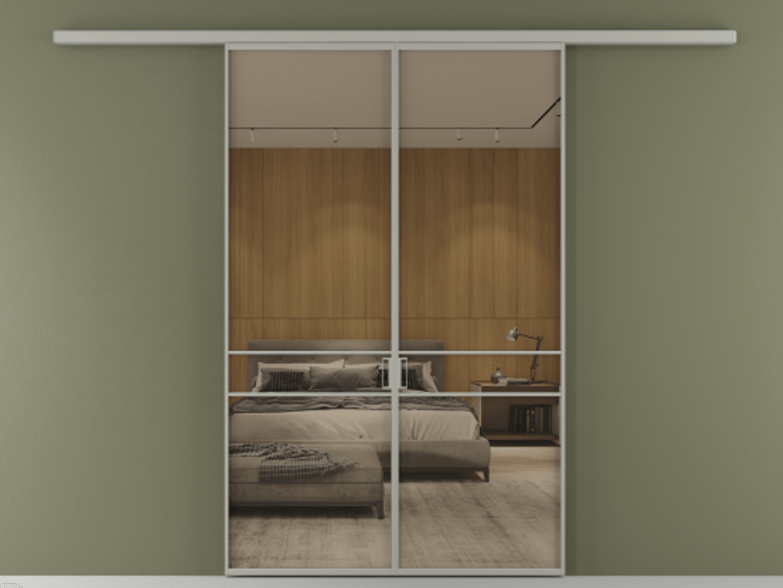 Перегородка Formato вдоль стены 2 створки АЛПР 040.02 Алюминий нейтральный серый Рефлективное бронзовое стекло "Stopsol", калёное. Цена 1553760 ₸ 1. Полотно 2 шт. (800/2100 мм)
2. Комплект установки раздвижной системы
3. Базовый комплект фурнитуры
4.Ручка RONDO
. Фабрика дверей Волховец 8 (800) 551 43 19 Перегородка Formato вдоль стены 2 створки АЛПР 040.02 Алюминий нейтральный серый Рефлективное бронзовое стекло "Stopsol", калёное Цена 1553760 ₸ | Volhovec