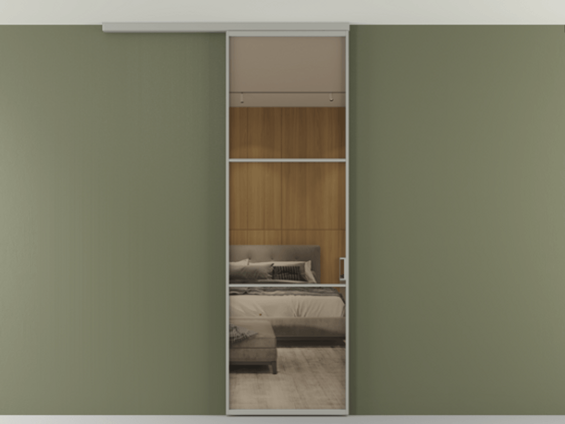 Перегородка Formato вдоль стены на потолок одностворчатая #VENDORCODE# #FURNISH# #GLASS# Цена #PRICE# #CURRENCY# | Volhovec