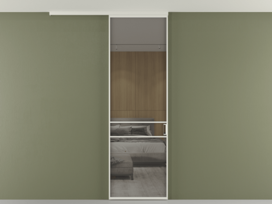 Перегородка Formato вдоль стены на потолок одностворчатая #VENDORCODE# #FURNISH# #GLASS# Цена #PRICE# #CURRENCY# | Volhovec