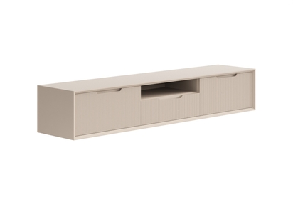 Мебель ТВ тумба подвесная Velvet. Цвет Матовый бисквитный. Материал Гладкая эмаль. Коллекция ТВ тумба подвесная Velvet. Фото. Мебель ТВ тумба подвесная Velvet. Цвет Матовый бисквитный. Материал Гладкая эмаль. Коллекция ТВ тумба подвесная Velvet. Картинка.