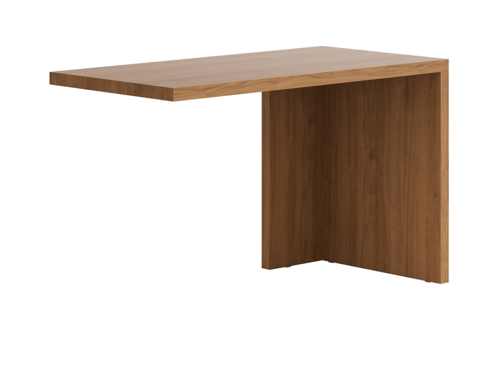 Мебель Стол Module письменный с одной опорой. Цвет Лесной орех. Материал Ламинатин. Коллекция Стол Module письменный с одной опорой. Картинка.