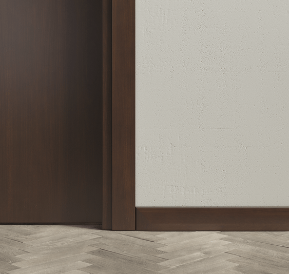 Плинтус Плинтус Универсальный 75 мм. Цвет Бук тёмный с патиной. Коллекция Плинтус Универсальный 75 мм. Картинка.