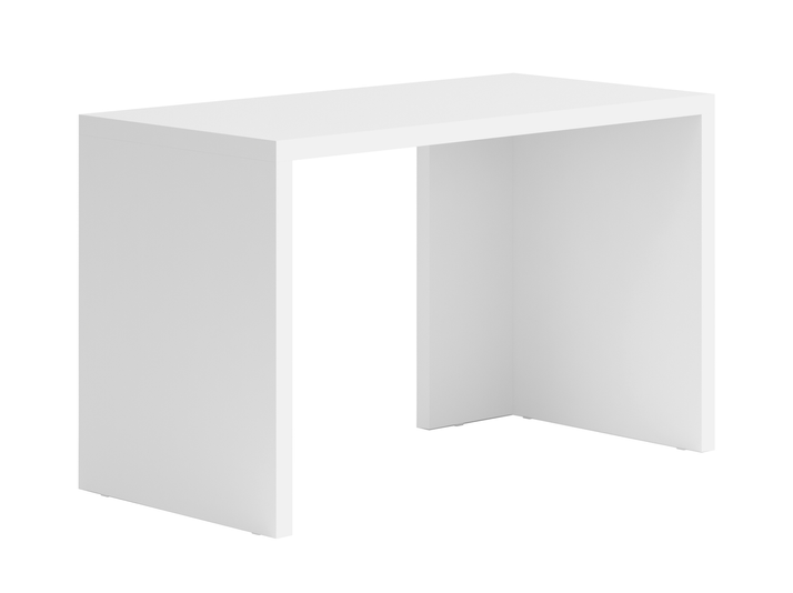 Мебель Стол Module письменный с двумя опорами. Цвет Матовый белоснежный. Материал Гладкая эмаль. Коллекция Стол Module письменный с двумя опорами. Картинка.