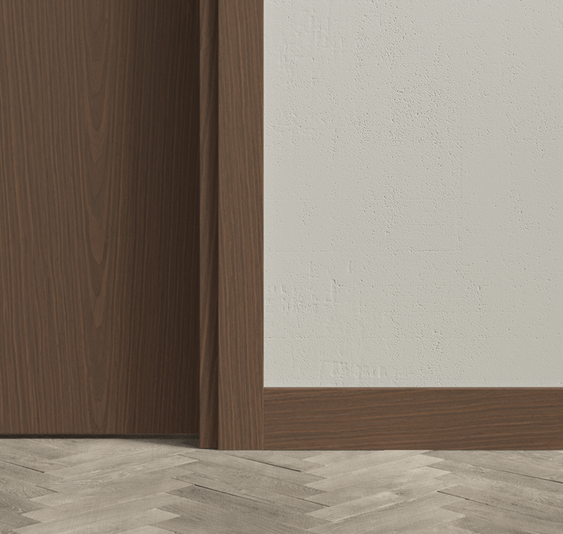 Плинтус Плинтус Плоский 100 мм. Цвет Дуб кофейный матовый. Коллекция Плинтус Плоский 100 мм. Картинка.