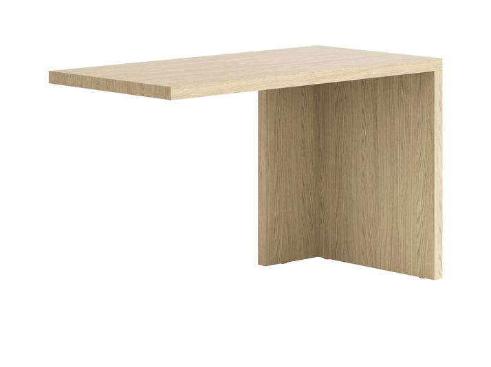 Мебель Стол Module письменный с одной опорой. Цвет Жемчужный дуб. Материал Ламинатин. Коллекция Стол Module письменный с одной опорой. Картинка.