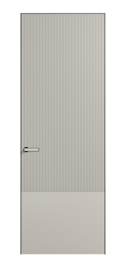 Дверь межкомнатная 8203 МОС. Цвет Матовый облачно-серый. Материал Гладкая эмаль. Коллекция Velvet. Картинка.