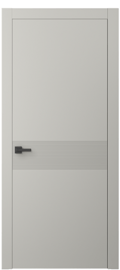 Дверь межкомнатная 8041 МТСР. Цвет Матовый тёплый серый. Материал Гладкая эмаль. Коллекция Linea. Картинка.