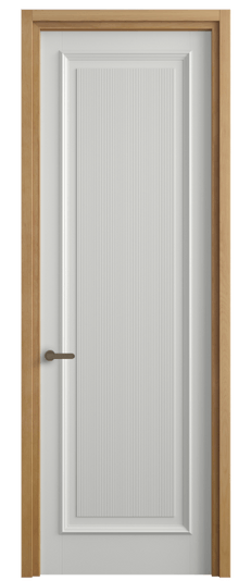 Дверь межкомнатная 6711 МССР. Цвет Матовый светло-серый. Материал Гладкая эмаль. Коллекция Шарм. Картинка.